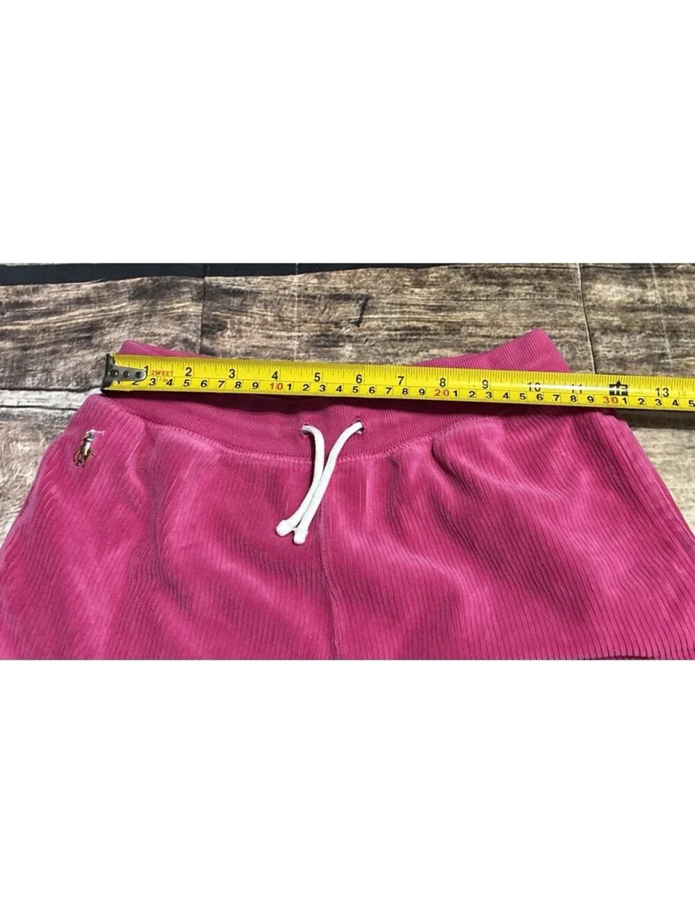 Polo Ralph Lauren Pants Girls XL 16 Velour Ribbed Stretch Joggers